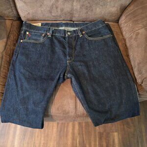 Ralph Lauren Polo 1967 Jean Men 36”W x 32”L Dark Blue Superior Denim Classic Fit